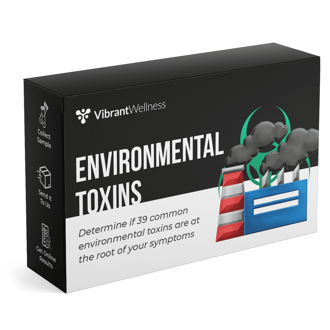 A Vibrant Wellness kit for testing environmental toxins.