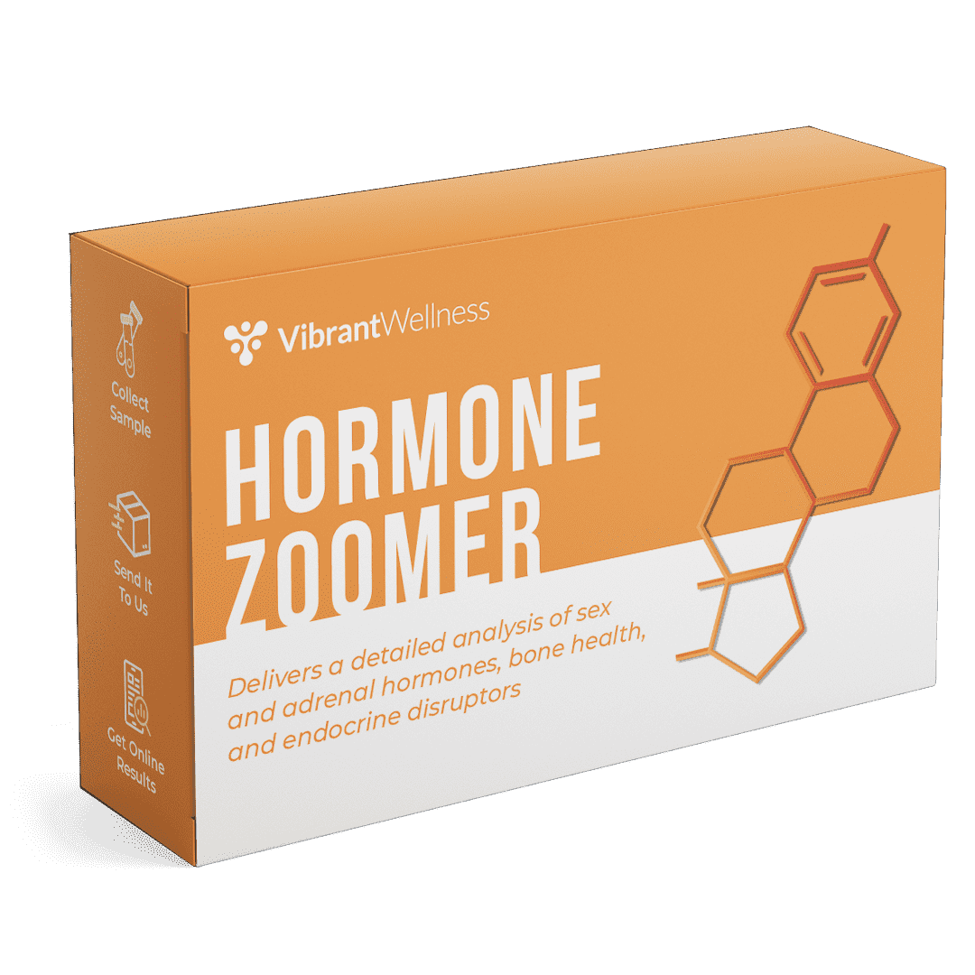 Packaging of Vibrant Hormone Zoomer test kit.